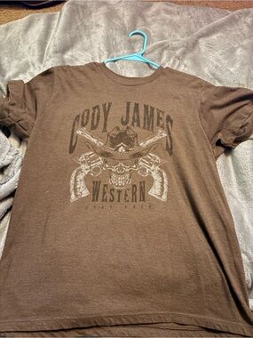 Cody James Brown Western Graphic Short Sleeve Tee